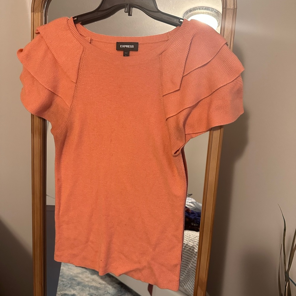 Express Flutter Sleeve Sweater - image 1